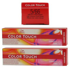 Wella Color Touch Vibrants Reds 2 x 60 ml 5/66 hellbraun intensiv violett