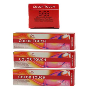 Wella Color Touch Vibrants Reds 3 x 60 ml 5/66 hellbraun intensiv violett