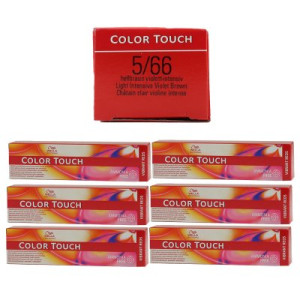 Wella Color Touch Vibrants Reds 6 x 60 ml 5/66 hellbraun intensiv violett
