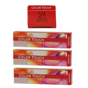 Wella Color Touch Vibrants Reds 3 x 60 ml 5/4 hellbraun rot