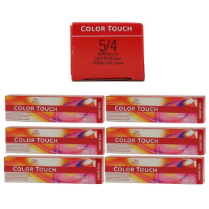 Wella Color Touch Vibrants Reds 6 x 60 ml 5/4 hellbraun rot