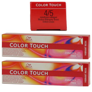 Wella Color Touch Vibrants Reds 2 x 60 ml 4/5 mittelbraun mahagoni