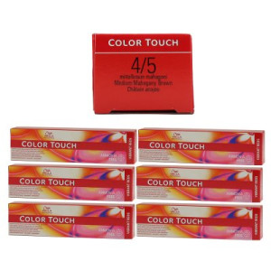 Wella Color Touch Vibrants Reds 6 x 60 ml 4/5 mittelbraun mahagoni