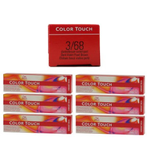 Wella Color Touch Vibrants Reds 6 x 60 ml 3/68 dunkelbraun violett perl