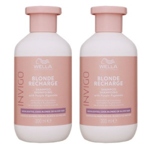 Wella Invigo Blonde Recharge 2 x 300 ml Haarshampoo Silbershampoo