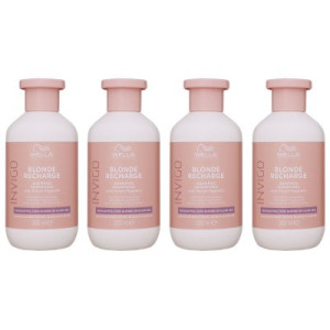 Wella Invigo Blonde Recharge 4 x 300 ml Haarshampoo Silbershampoo