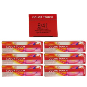 Wella Color Touch Vibrants Reds 6 x 60 ml 8/41 hellblond rot asch
