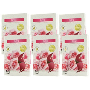 Scented Candle 6 x 6er Teelichte Duftkerzen Rose