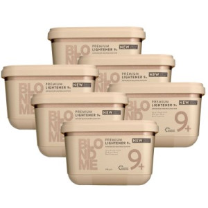 Schwarzkopf Blondme 6 x 450 g Premium Aufheller 9+ Box Blondierpulver