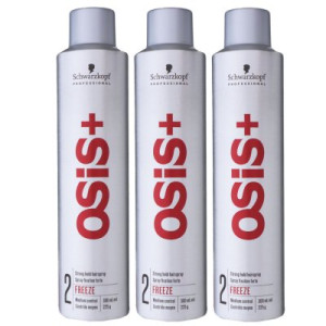 Schwarzkopf Osis Freeze 3 x 300 ml Haarspray starker Halt altes design