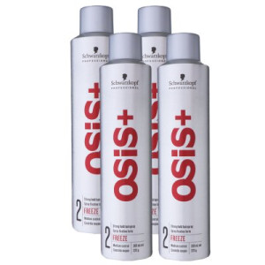 Schwarzkopf Osis Freeze 4 x 300 ml Haarspray starker Halt altes Design