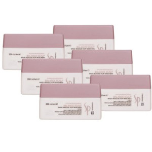 Wella SP Balance Scalp Mask 6 x 200 ml Haarkur für empfindliche Kopfhaut
