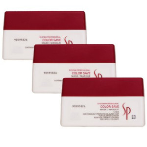 Wella SP Color Save Mask 3 x 200 ml Haarkur für gefärbtes Haar