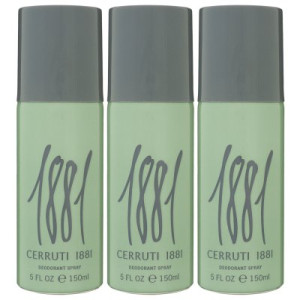 Cerruti 1881 pour Homme 3 x 150 ml Deospray Deodorant Spray Deo Spray Deodorant