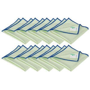 Unger Green Label 10 x Mikrofaser Glastuch grün Glas und Fensterreinigung GTMC6 60 x 80 cm