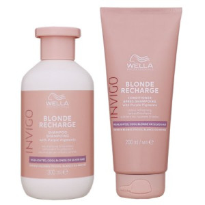 Wella Invigo Blonde Recharge 300 ml Shampoo & 200 ml Conditioner Silber