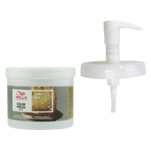 Wella Color Fresh Mask 500 ml Golden Gloss Tönungsmaske Haartönung & 500 ml Dosierpumpe