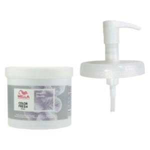 Wella Color Fresh Mask 500 ml Pearl Blonde Tönungsmaske Haartönung & 500 ml Dosierpumpe