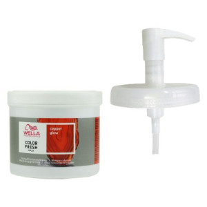 Wella Color Fresh Mask 500 ml Copper Glow Tönungsmaske Haartönung & 500 ml Dosierpumpe