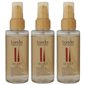 Londa Velvet Oil 3 x 100 ml Lightweight Haaröl mit Arganöl