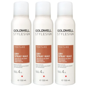 Goldwell Texture Dry Spray Wax 3 x 150 ml flexibler Halt