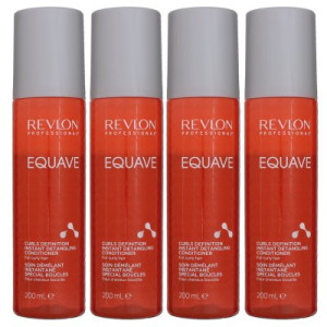 Revlon Equave 4 x 200 ml Curls Definition Instant Detangling Conditioner für locken