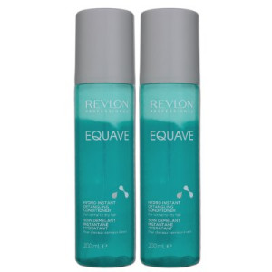 Revlon Equave Hydro Instante Detangler Conditioner 2 x 200 ml Feuchtigkeit Keratin für trockenes Haa