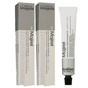Loreal Majirel 2 x 50 ml Haarfarbe 8 hellblond Permanente Haarfarbe