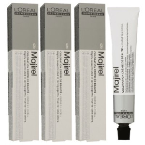 Loreal Majirel 3 x 50 ml Haarfarbe 9 lichtblond Permanente Haarfarbe
