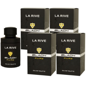 La Rive Black Fury 4 x 75 ml Eau de Toilette EDT Herrenduft Herren Duft