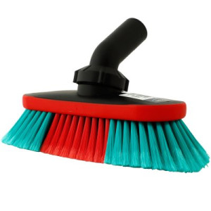 Vikan Autowaschbürste mit Wasserdurchlauf Drehgelenk 250 mm weich gesplisst schwarz