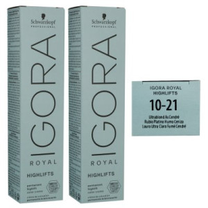 Schwarzkopf Igora Royal Highlifts 2 x 60 ml 10-21 ultrablond ashcendre