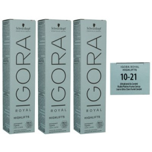Schwarzkopf Igora Royal Highlifts 3 x 60 ml 10-21 ultrablond ashcendre