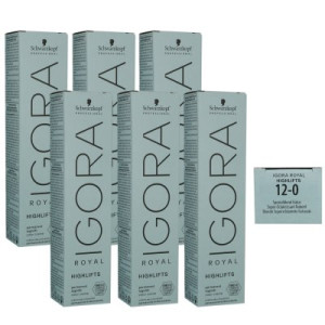 Schwarzkopf Igora Royal Highlifts 6 x 60 ml 12-0 spezialblond natur