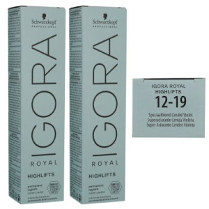 Schwarzkopf Igora Royal Highlifts 2 x 60 ml 12-19 special blond cendre violette