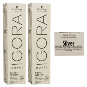 Schwarzkopf Igora Royal Absolutes Silver White 2 x 60 ml Silver - Silber