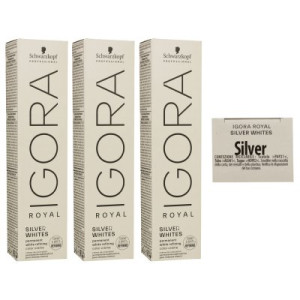 Schwarzkopf Igora Royal Absolutes Silver White 3 x 60 ml Silver - Silber