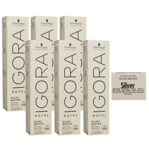 Schwarzkopf Igora Royal Absolutes Silver White 6 x 60 ml Silver - Silber