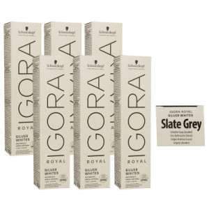 Schwarzkopf Igora Royal Absolutes Silver White 6 x 60 ml Slate Gray - Schiefer Grau