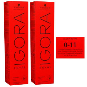 Schwarzkopf Igora Royal 2 x 60 ml 0-11 anti gelb konzentrat Haarfarbe Cremefarbe