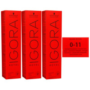 Schwarzkopf Igora Royal 3 x 60 ml 0-11 anti gelb konzentrat Haarfarbe Cremefarbe