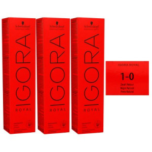 Schwarzkopf Igora Royal 3 x 60 ml 1-0 schwarz Haarfarbe Cremefarbe