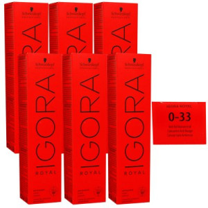 Schwarzkopf Igora Royal 6 x 60 ml 0-33 anti rot konzentrat Haarfarbe Cremefarbe