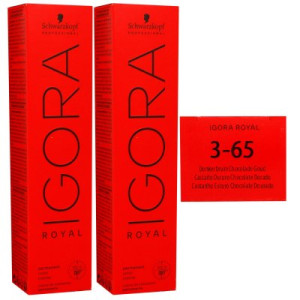 Schwarzkopf Igora Royal 2 x 60 ml 3-65 dunkelbraun schoko gold Haarfarbe Cremefarbe