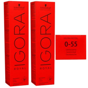 Schwarzkopf Igora Royal 2 x 60 ml 0-55 gold konzentrat Haarfarbe Cremefarbe