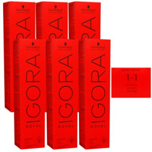 Schwarzkopf Igora Royal 6 x 60 ml 1-1 blauschwarz Haarfarbe Cremefarbe