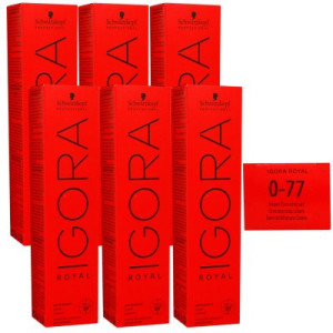 Schwarzkopf Igora Royal 6 x 60 ml 0-77 kupfer konzentrat Haarfarbe Cremefarbe