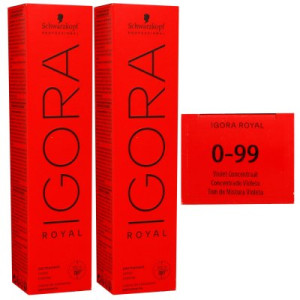 Schwarzkopf Igora Royal 2 x 60 ml 0-99 violett konzentrat Haarfarbe Cremefarbe