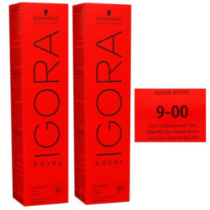 Schwarzkopf Igora Royal 2 x 60 ml 9-00 extra hellblond natur extra Haarfarbe Cremefarbe