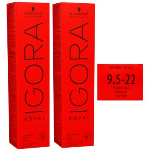 Schwarzkopf Igora Royal 2 x 60 ml 9,5-22 zartblau Haarfarbe Cremefarbe